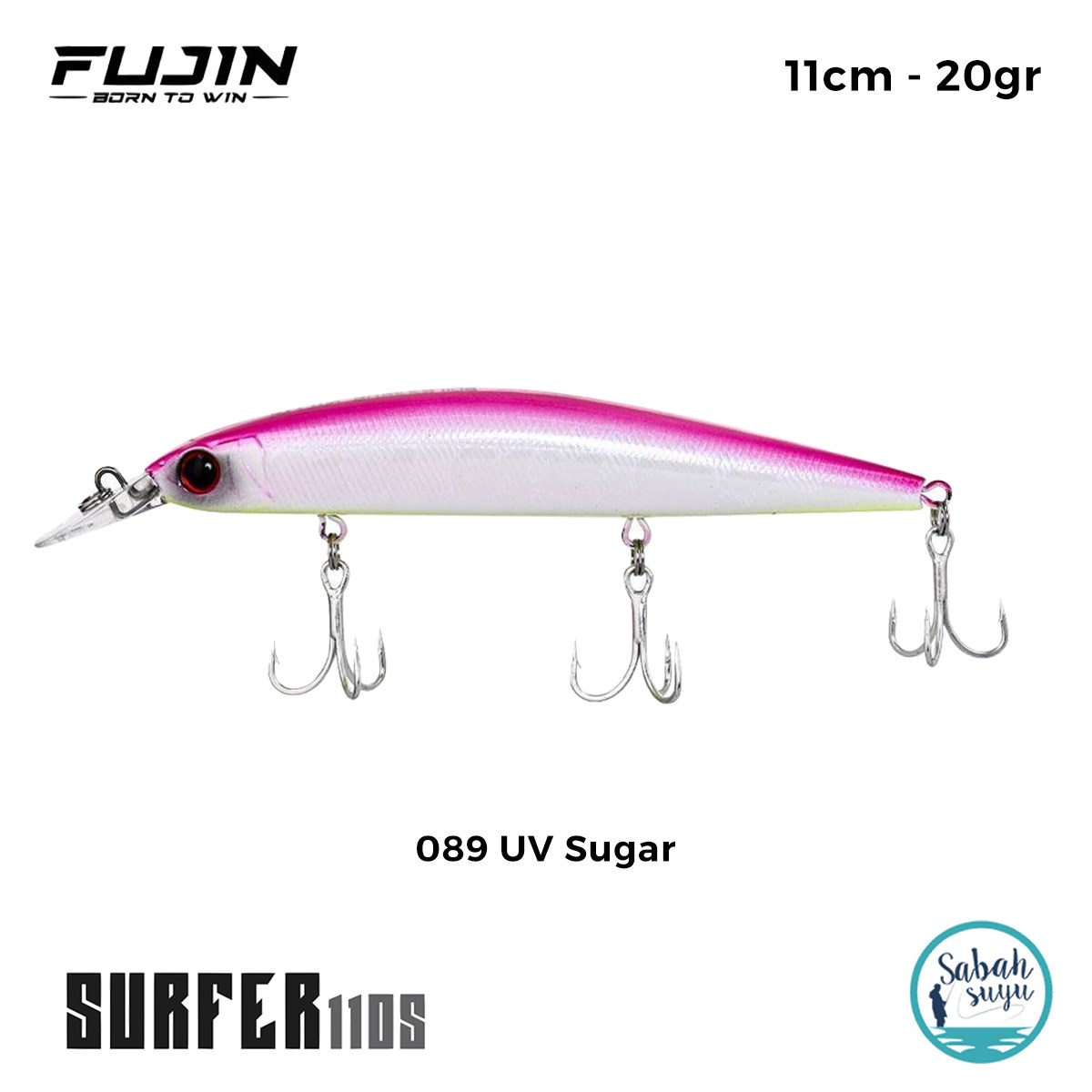 Fujin Surfer 110S 11cm 20gr Maket Balık 089 UV Sugar