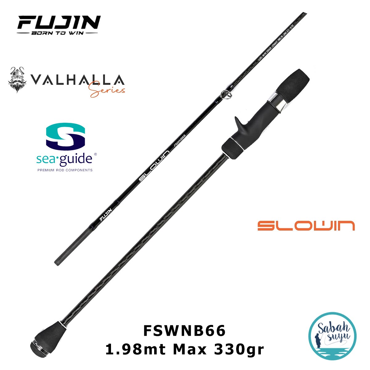 Fujin Valhalla Slowin FSWNB66 1.98mt 330gr (S2P) Tetikli Slow Jigging Kamış