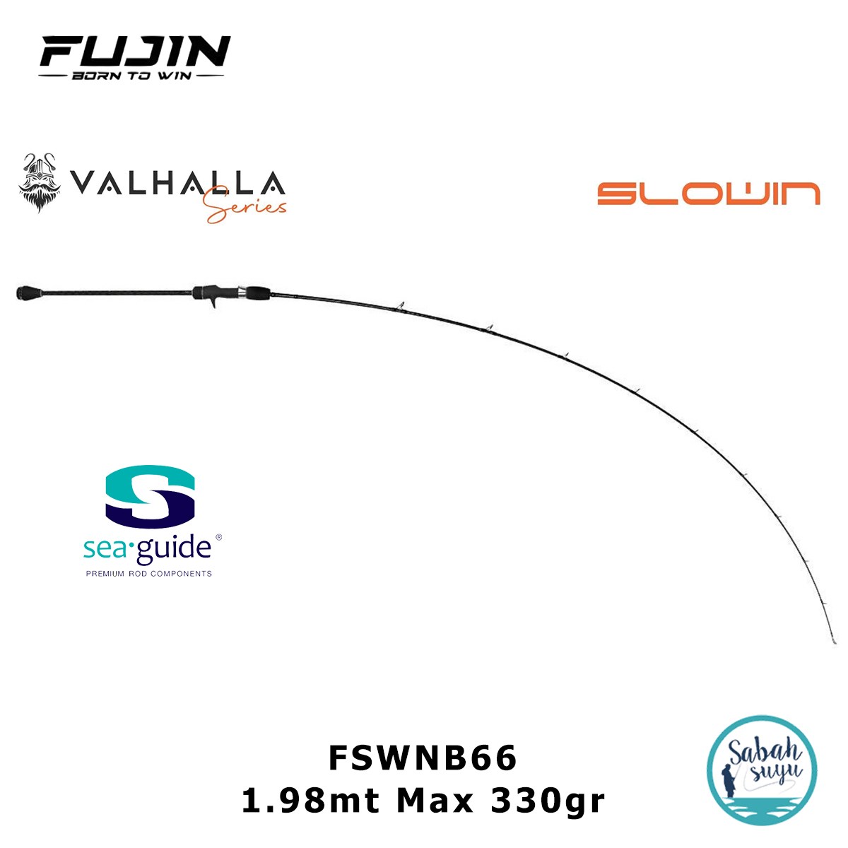 Fujin Valhalla Slowin FSWNB66 1.98mt 330gr (S2P) Tetikli Slow Jigging Kamış