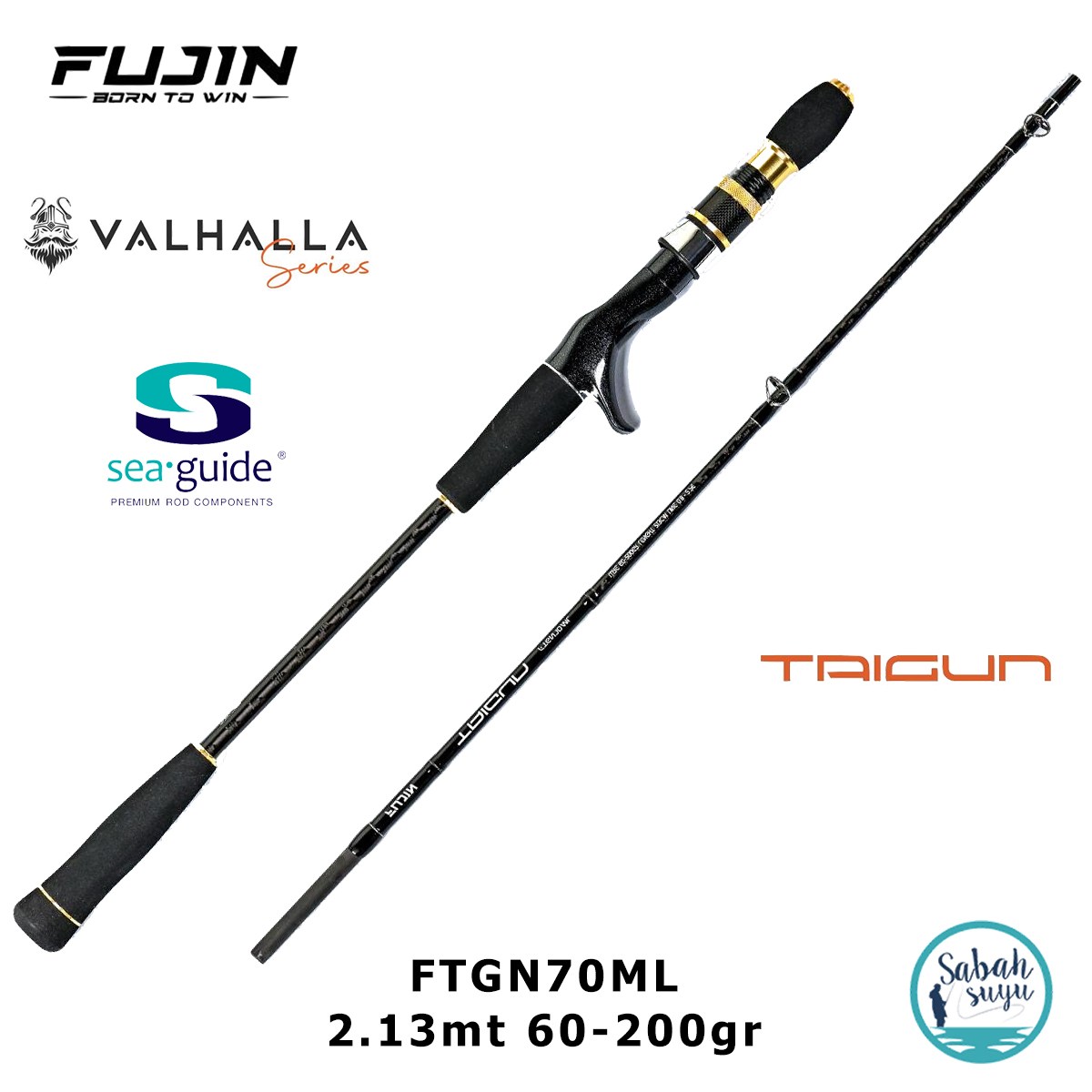 Fujin Valhalla Taigun FTGN70ML 2.13mt 60-200gr (S2P) Tetikli Tai Rubber Kamış