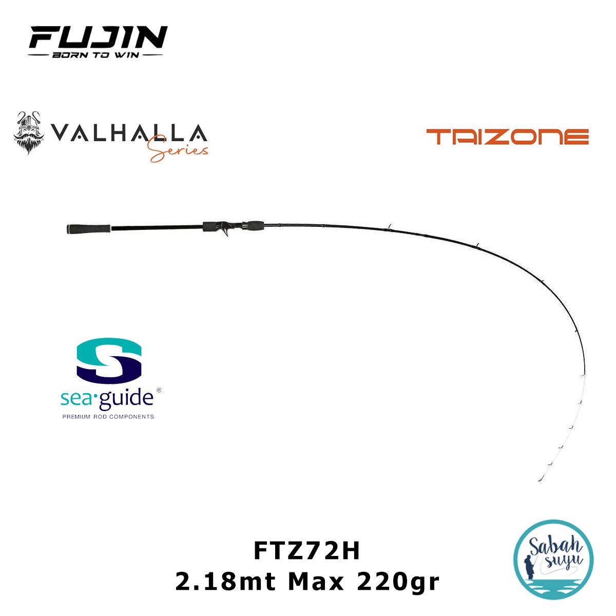 Fujin Valhalla Taizone FTZ72H 2.18mt 220gr (2P) Tetikli Tai Rubber Kamış