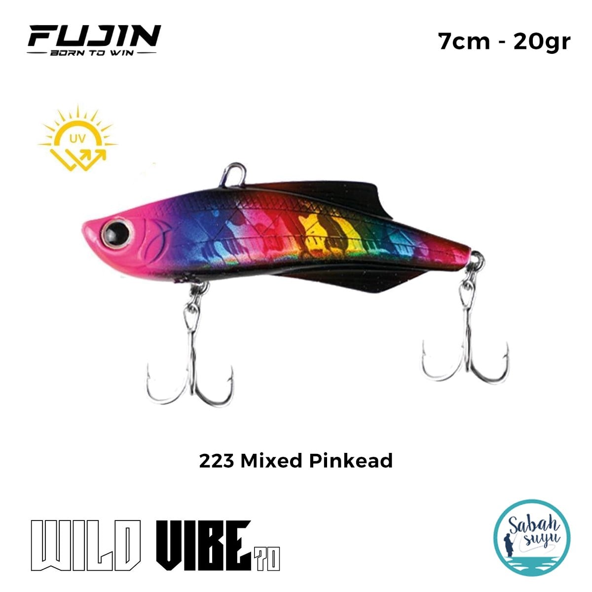 Fujin Wild Vibe 7cm 20gr Vibrasyon Suni Yem 223 Mixed Pink Head