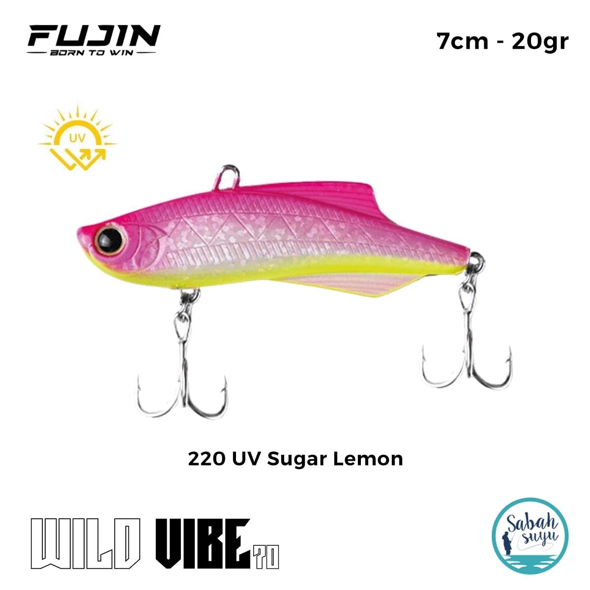 Fujin Wild Vibe 7cm 20gr Vibrasyon Suni Yem 220 UV Sugar Lemon