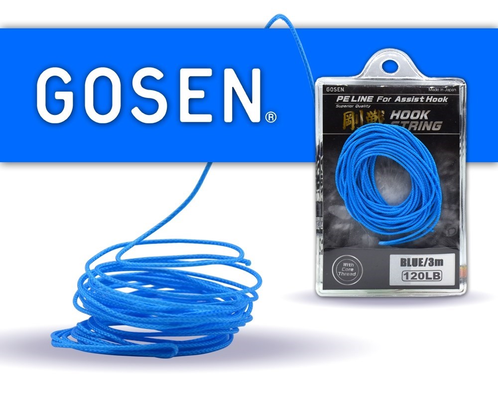 Gosen Hook String Asist İpi 3m Mavi 120lb