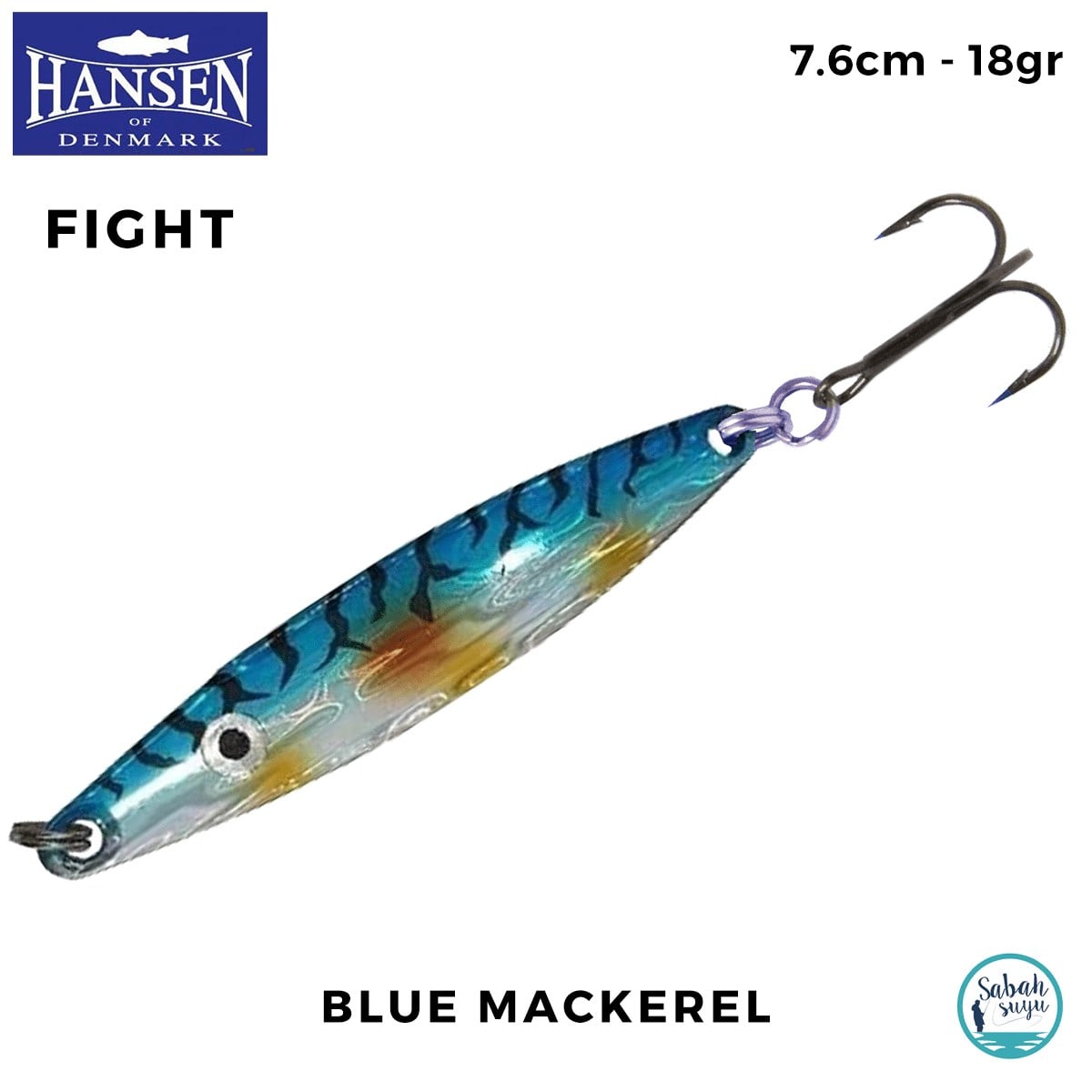 Hansen Fight Kaşık 7.6cm 18gr Blue Mackerel
