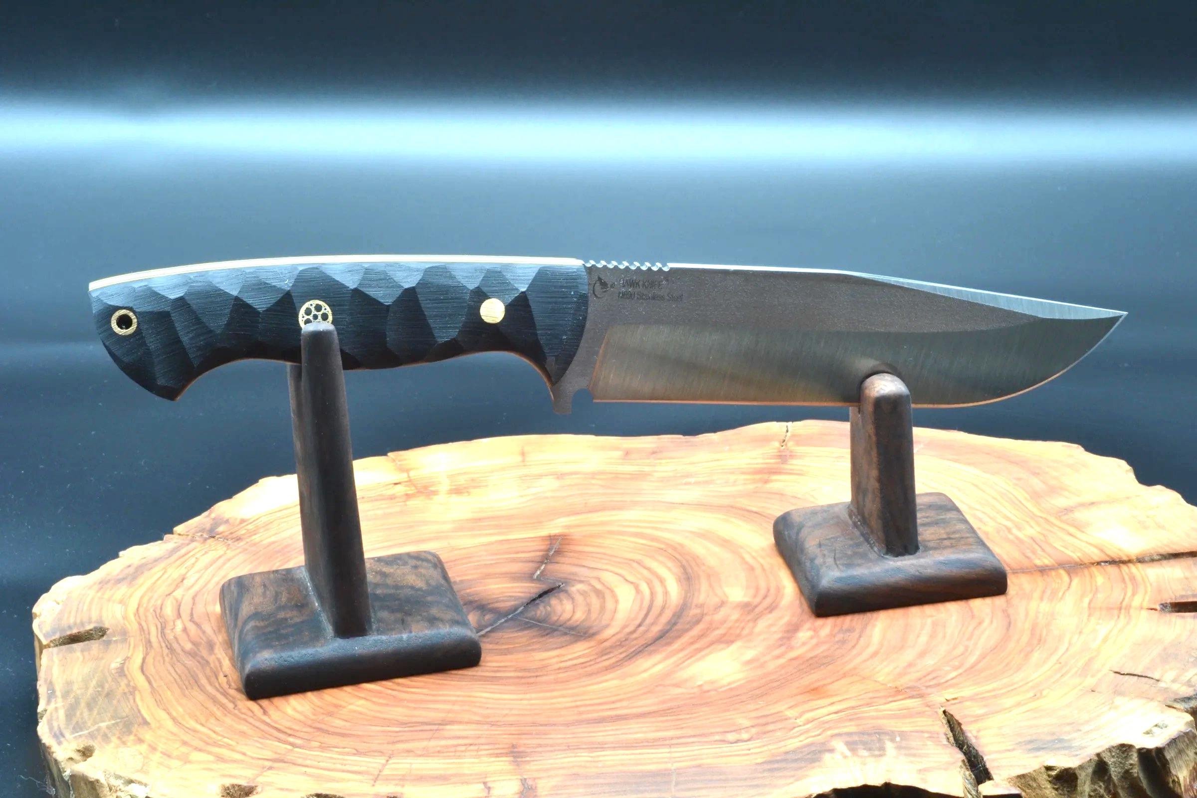 Hawk Knife N690 P/Ç DP Avcı Bıçak 27cm 4.2mm + Deri Kılıf