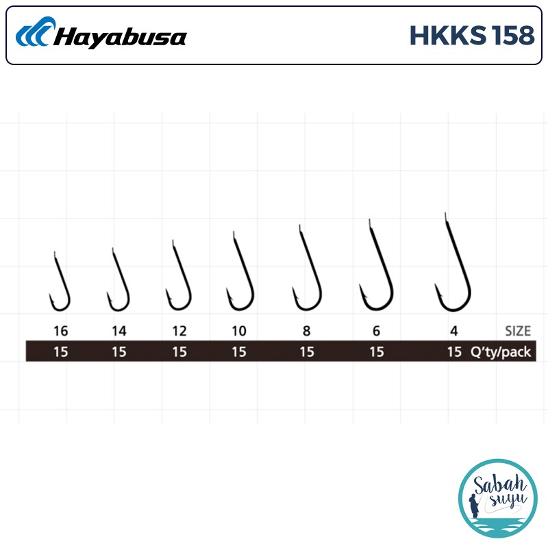 Hayabusa HKKS 158 Tekli İğne Nikel #4 (15 Adet)