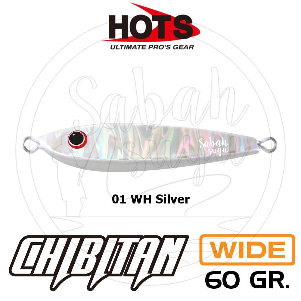 Hots Chibitan Wide Jig 60gr. 01 WH Silver