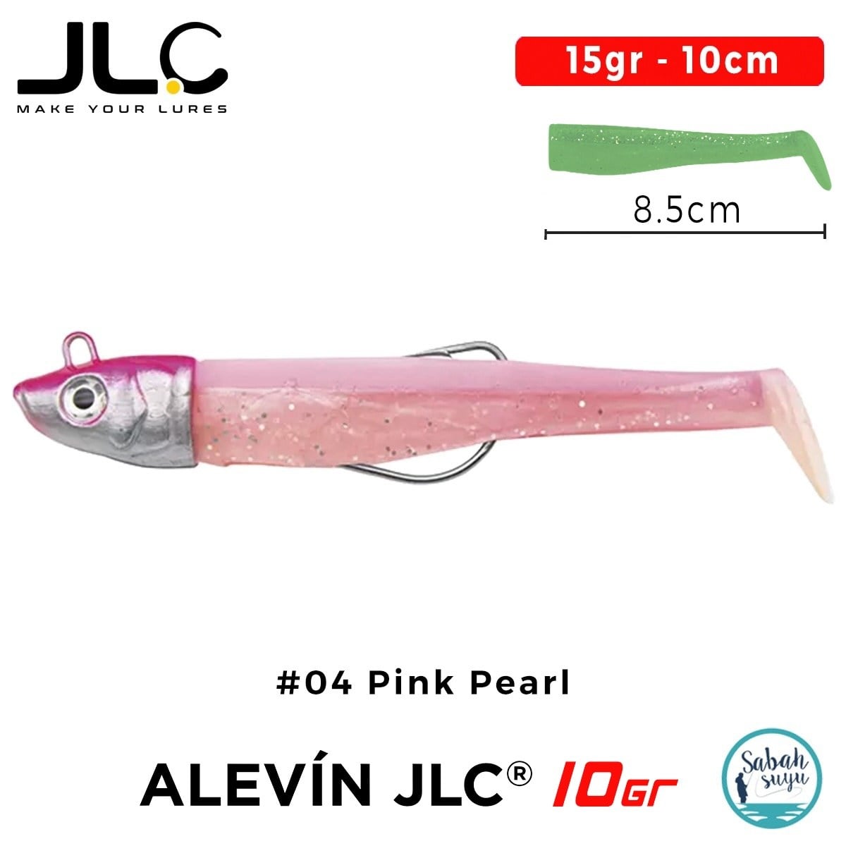 JLC Alevin Set 15gr 10cm #04 Pink Pearl Silikon Balık