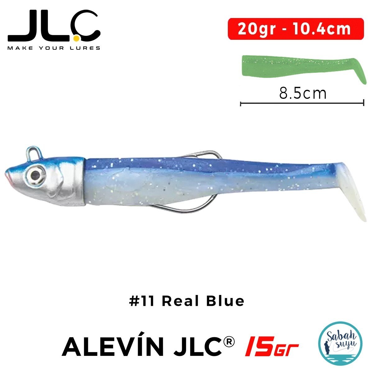 JLC Alevin Set 20gr 10.4cm #11 Real Blue Silikon Balık