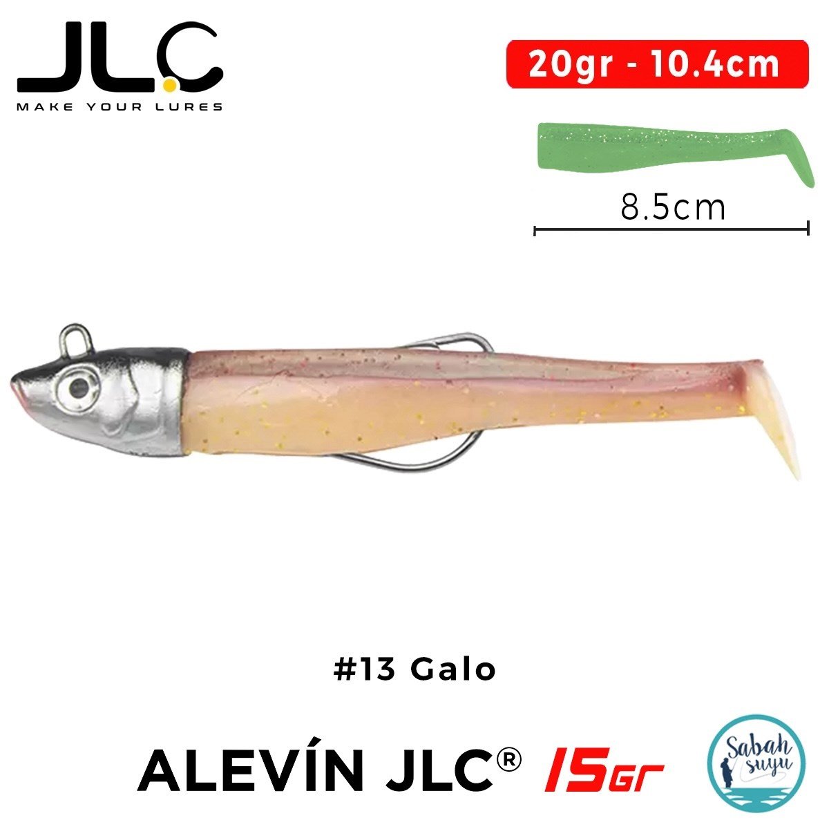 JLC Alevin Set 20gr 10.4cm #13 Galo Silikon Balık