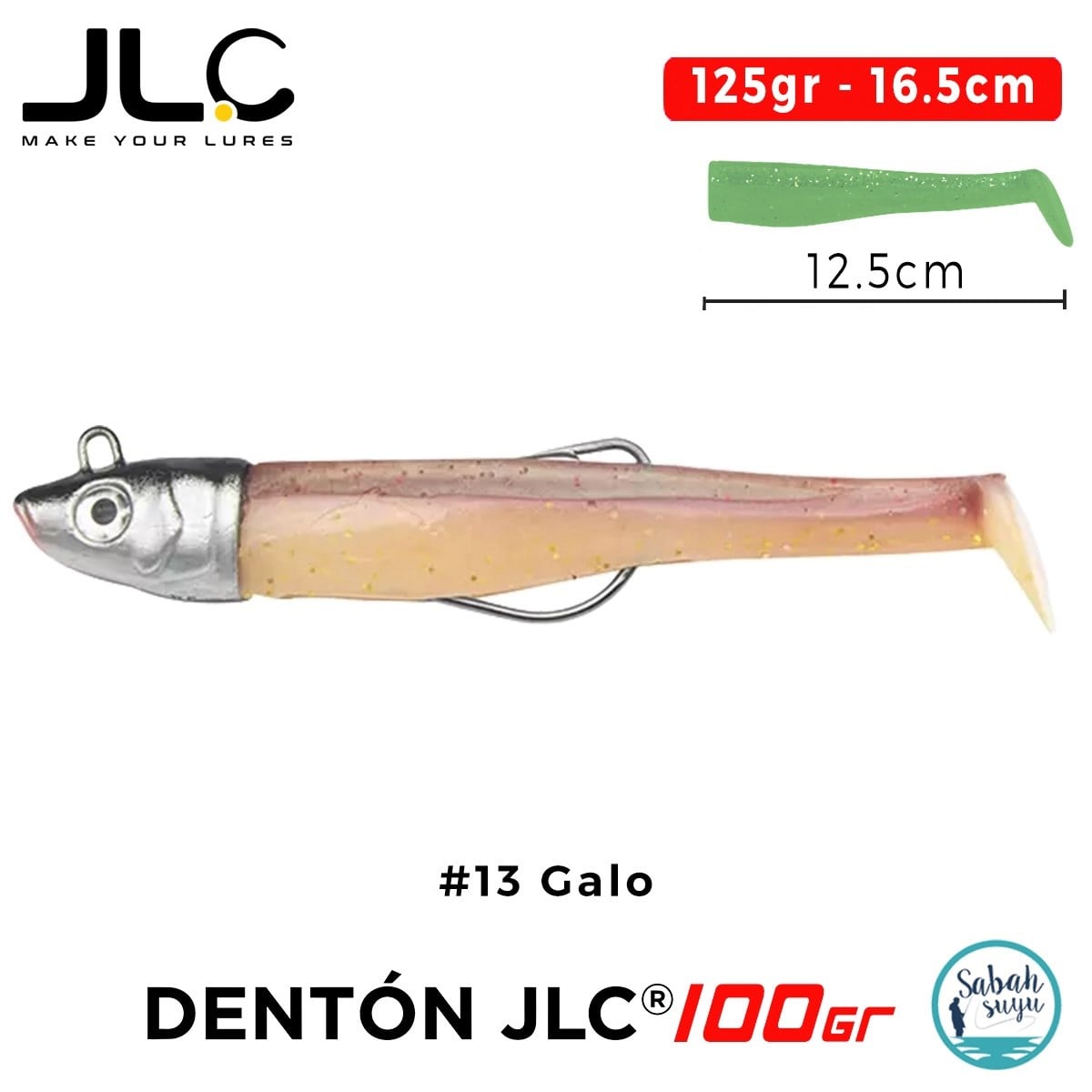 JLC Denton 100 Set 125gr 16.5cm #13 Galo Silikon Balık