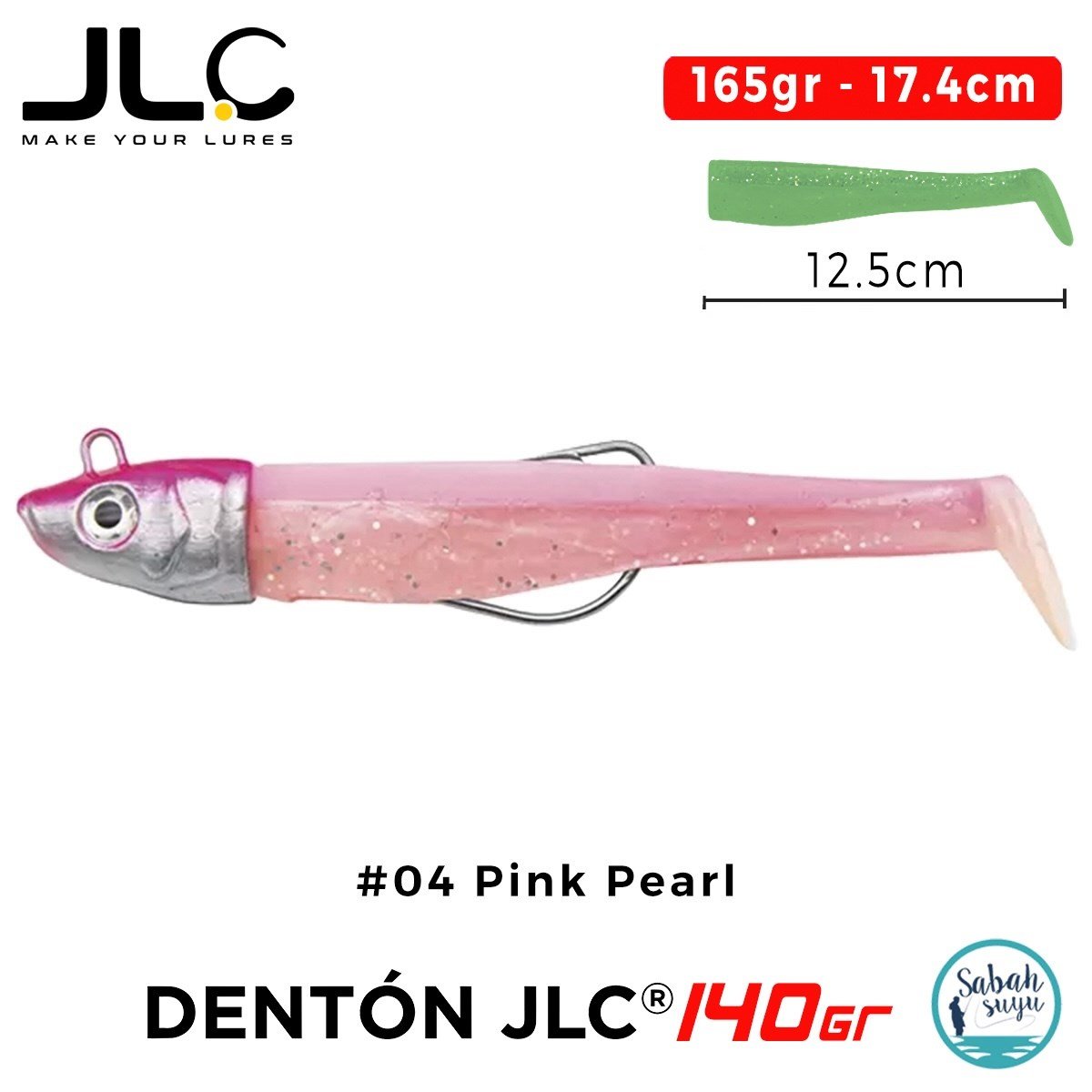 JLC Denton 140 Set 165gr 17.4cm #04 Pink Pearl Silikon Balık