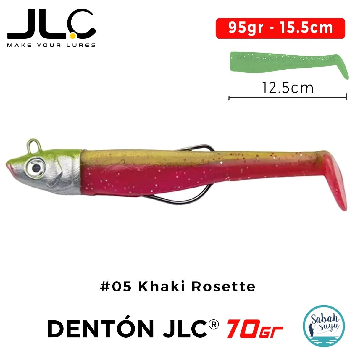 JLC Denton 70 Set 95gr 15.5cm #05 Khaki Rosette Silikon Balık