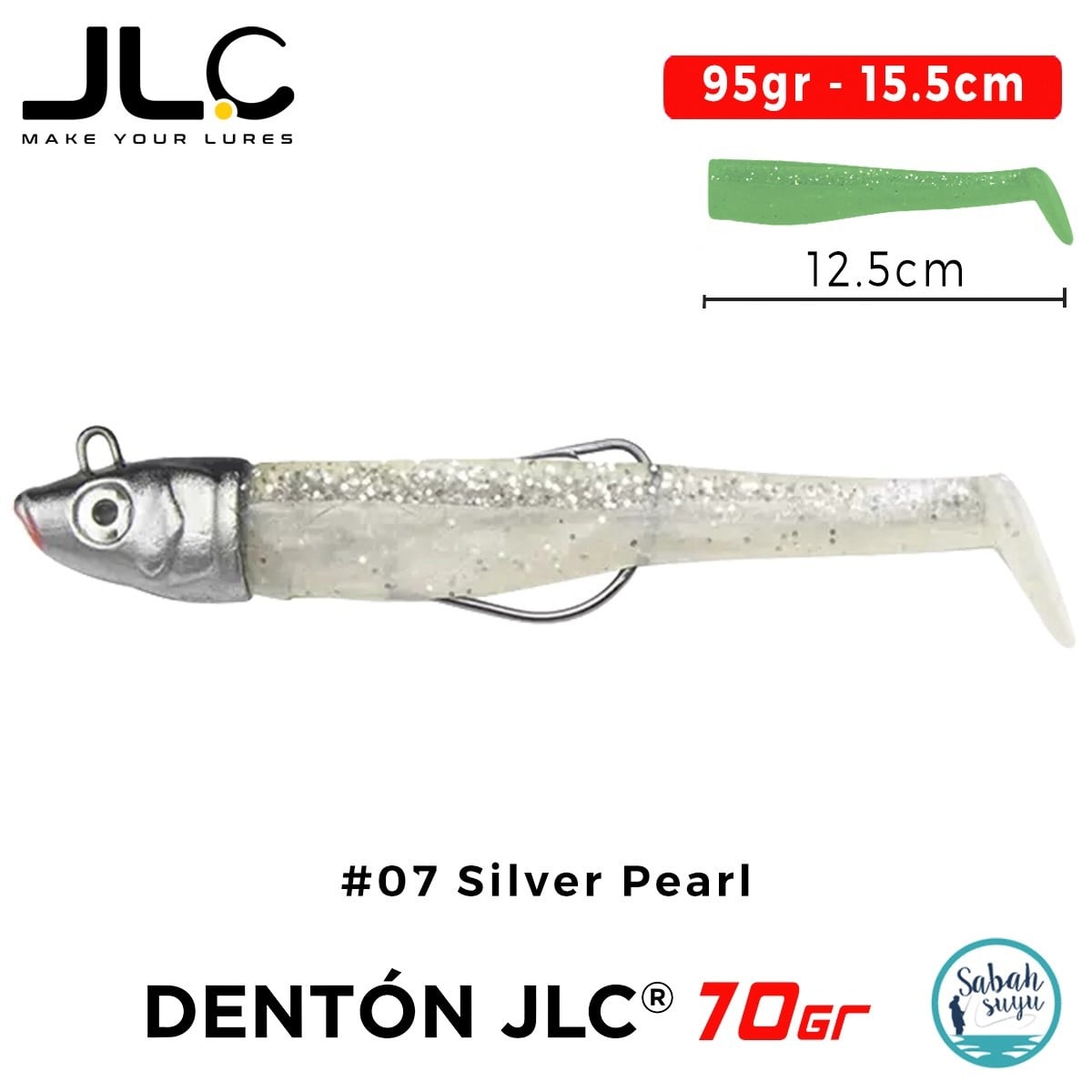 JLC Denton 70 Set 95gr 15.5cm #07 Silver Pearl Silikon Balık