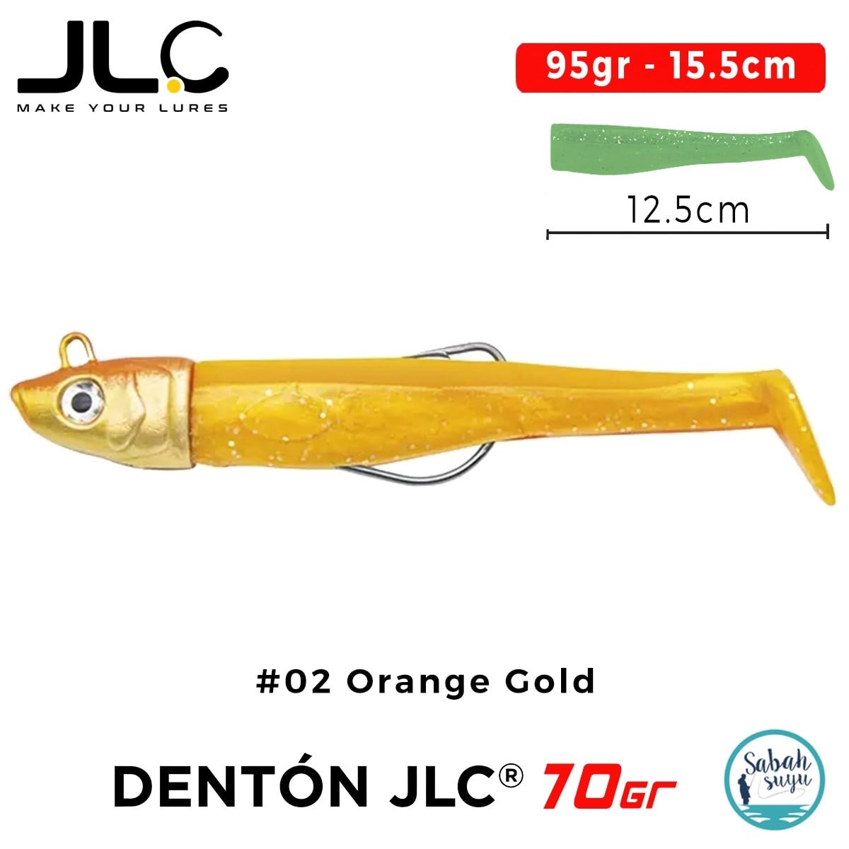 JLC Denton 70 Set 95gr 15.5cm #02 Orange Gold Silikon Balık