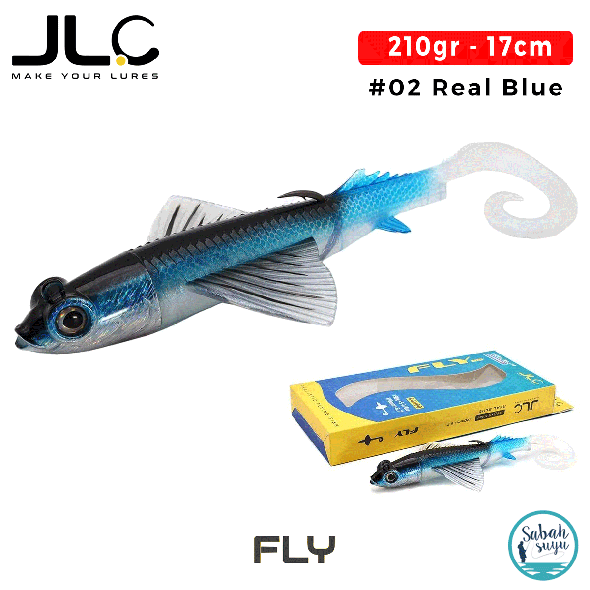 JLC Fly 170 Set 17cm 210gr #02 Real Blue Silikon Balık