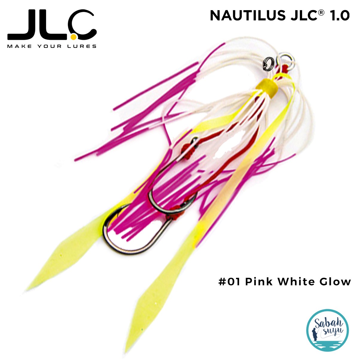 JLC Nautilus 1.0 Tai Rubber İğneli Etek (#9 BKK) #01 Pink White Glow