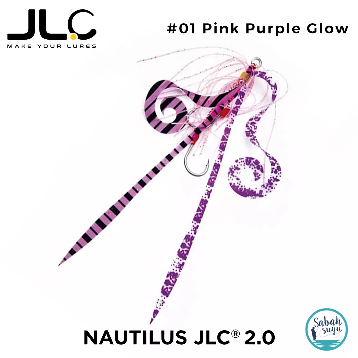 JLC Nautilus 2.0 Tai Rubber İğneli Etek (#9 BKK) #01 Pink Purple Glow