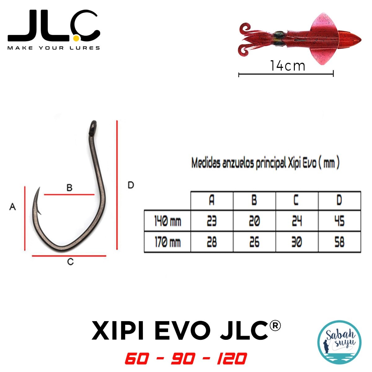 JLC Xipi Evo 14cm Kafa İğnesi (3 Adet)