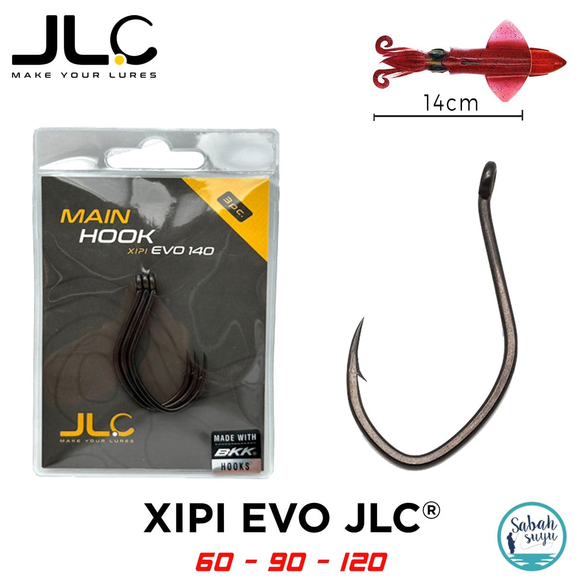 JLC Xipi Evo 14cm Kafa İğnesi (3 Adet)