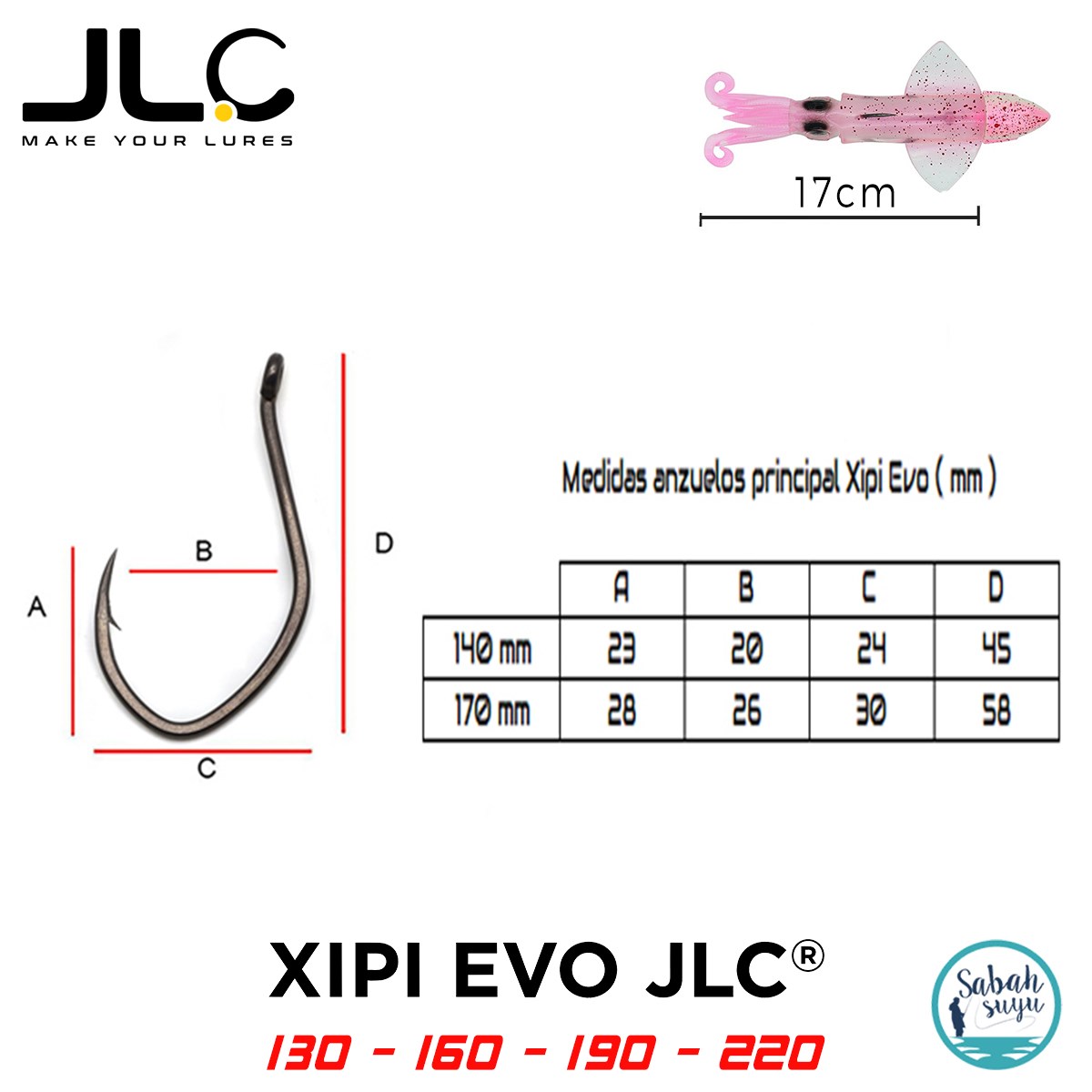 JLC Xipi Evo 17cm Kafa İğnesi (3 Adet)