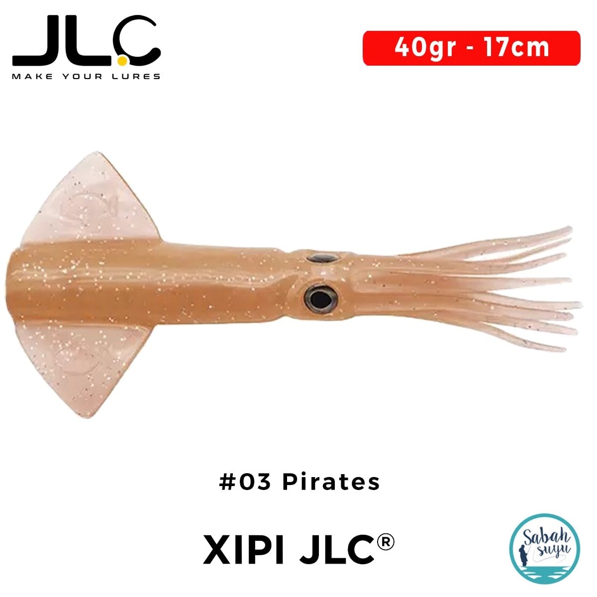 JLC Xipi Yedek Gövde 17cm 40gr #03 Pirates Silikon Kalamar