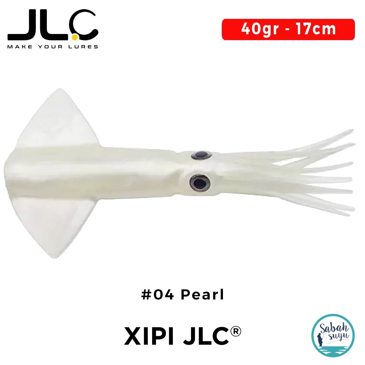 JLC Xipi Yedek Gövde 17cm 40gr #04 Pearl Silikon Kalamar