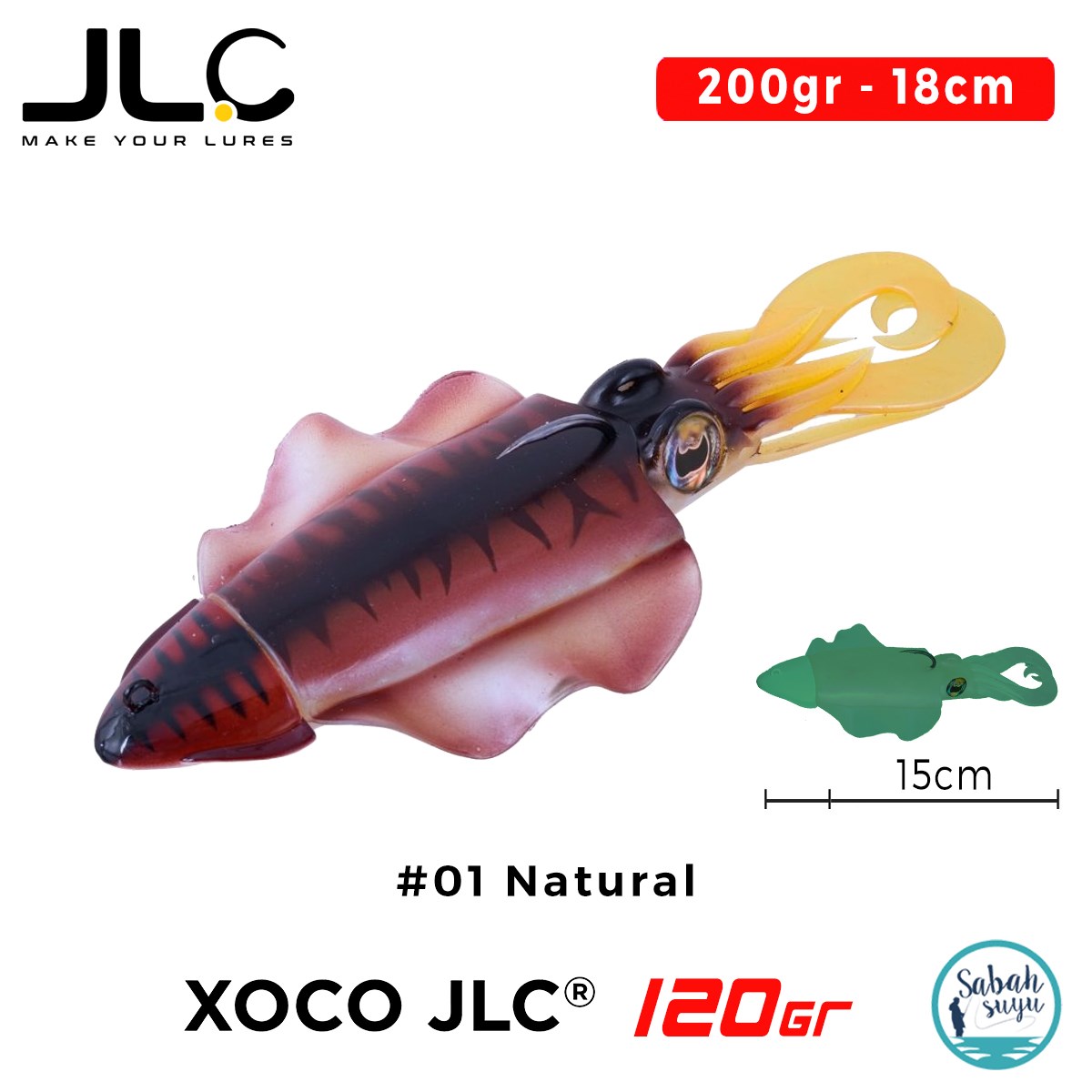 JLC Xoco 120 Set 200gr 18cm #01 Natural Silikon Sübye