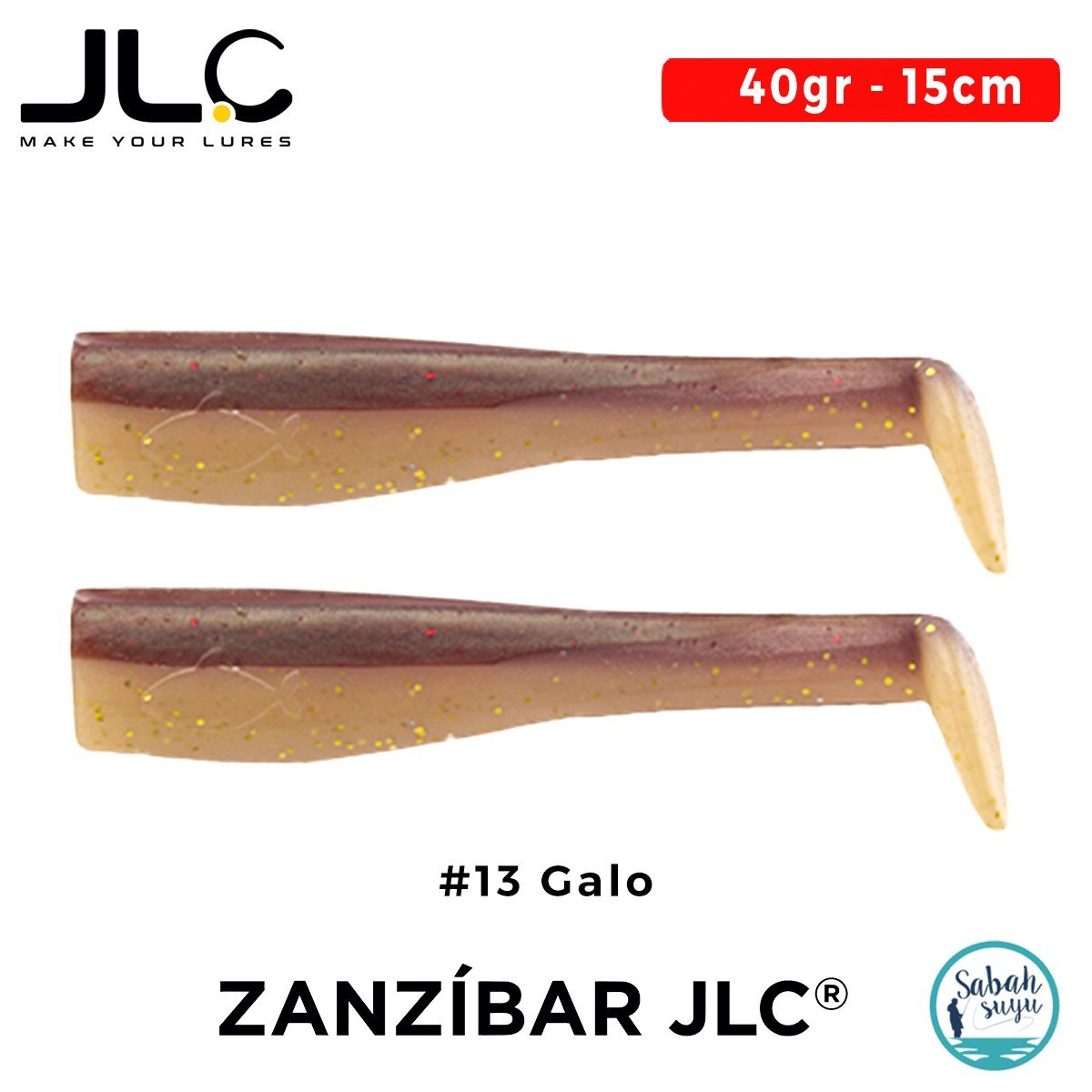 JLC Zanzibar 15cm 40gr #13 Galo Silikon Kuyruk (2 Adet)