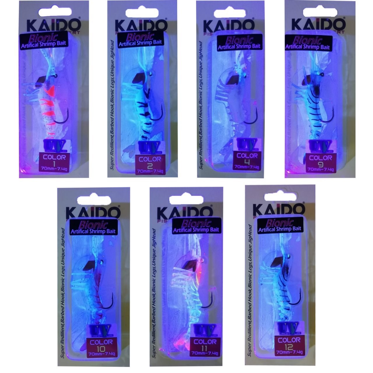 Kaido LC70S Shrimp Bait Karides 70mm 7.4gr # 13