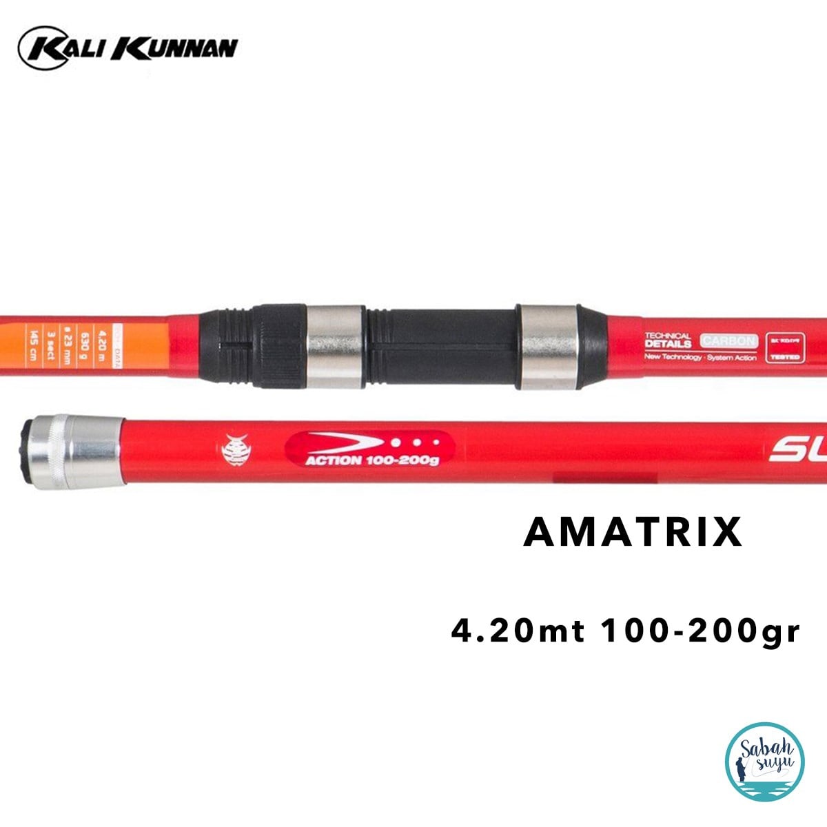 Kali Kunnan Amatrix 4.20mt 100-200gr (3P) Surf Kamış