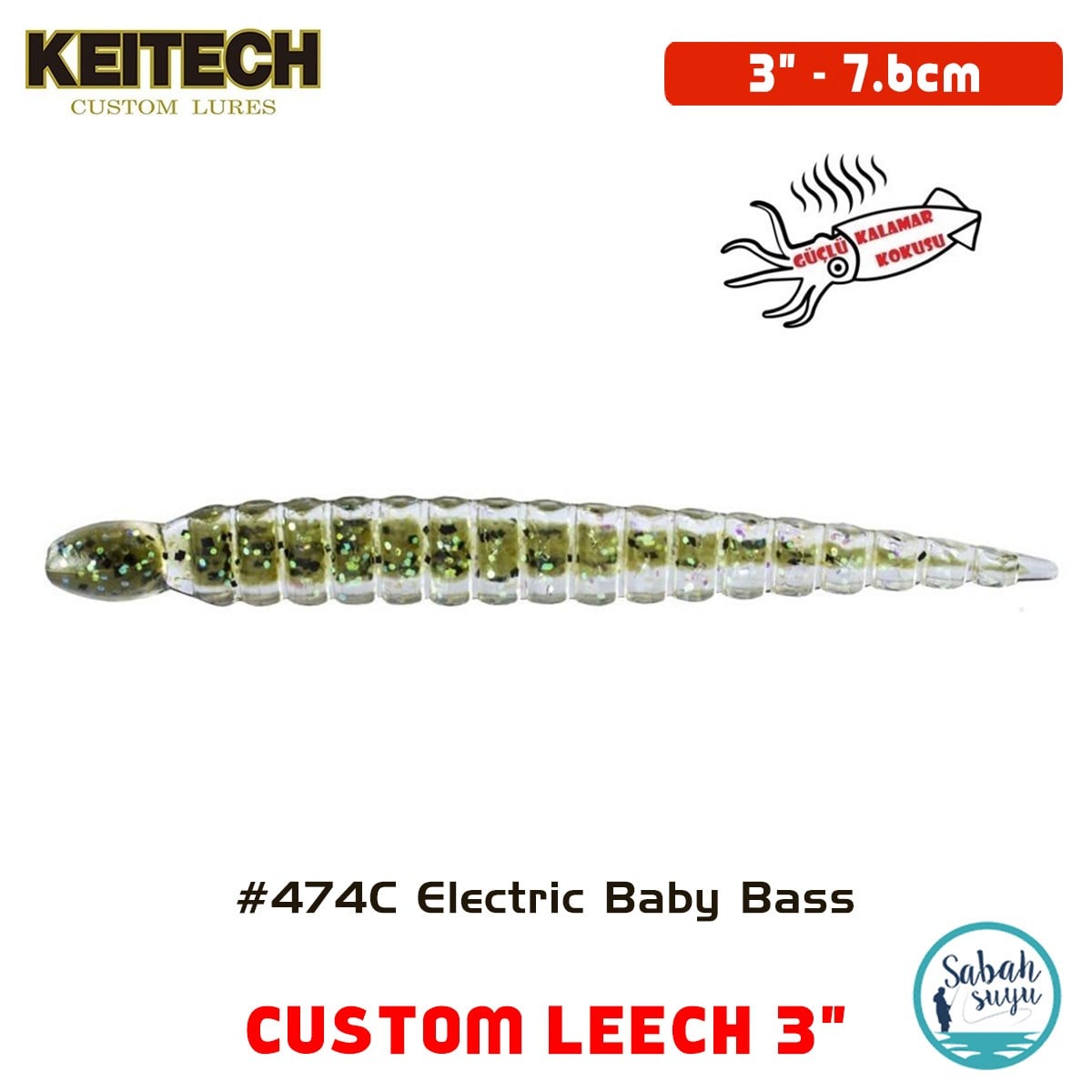 Keitech Custom Leech 7.6cm (3