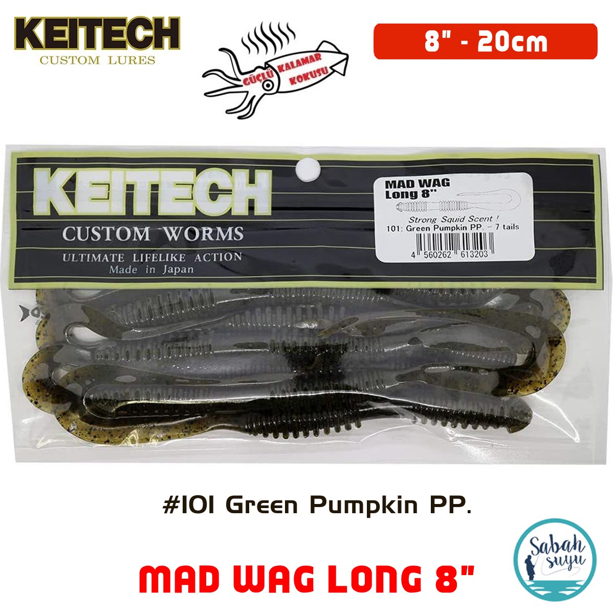 Keitech Mad Wag Long 20cm (8