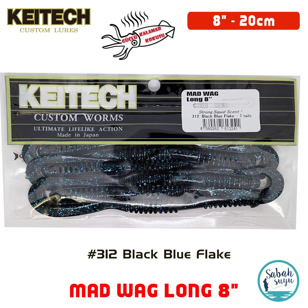 Keitech Mad Wag Long 20cm (8
