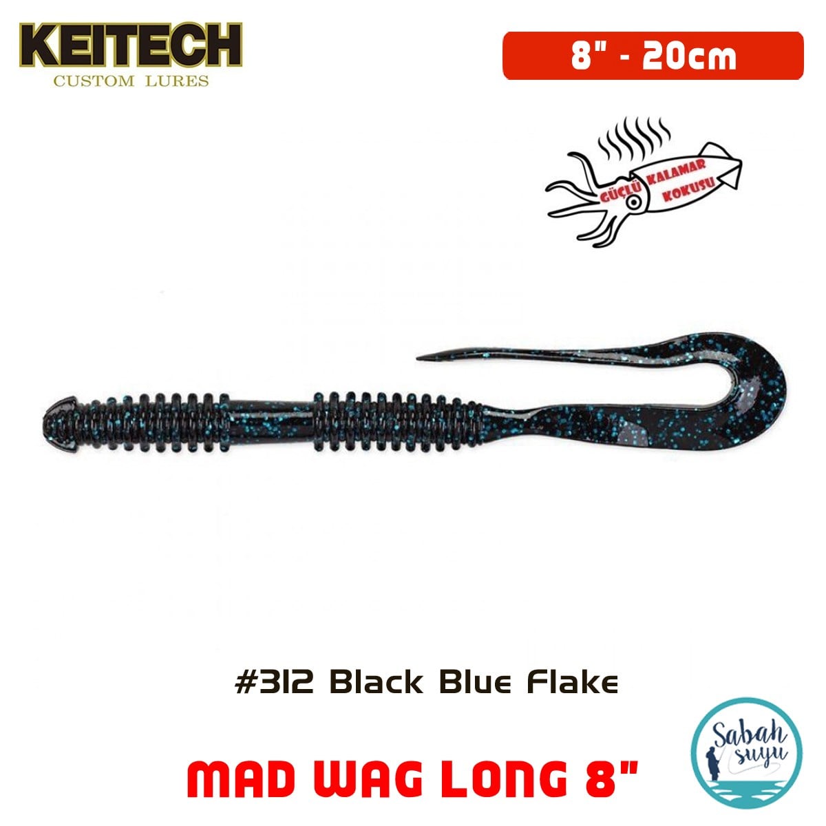 Keitech Mad Wag Long 20cm (8