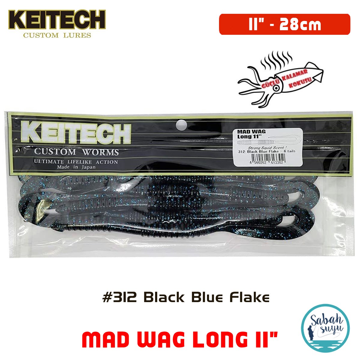 Keitech Mad Wag Long 28cm (11