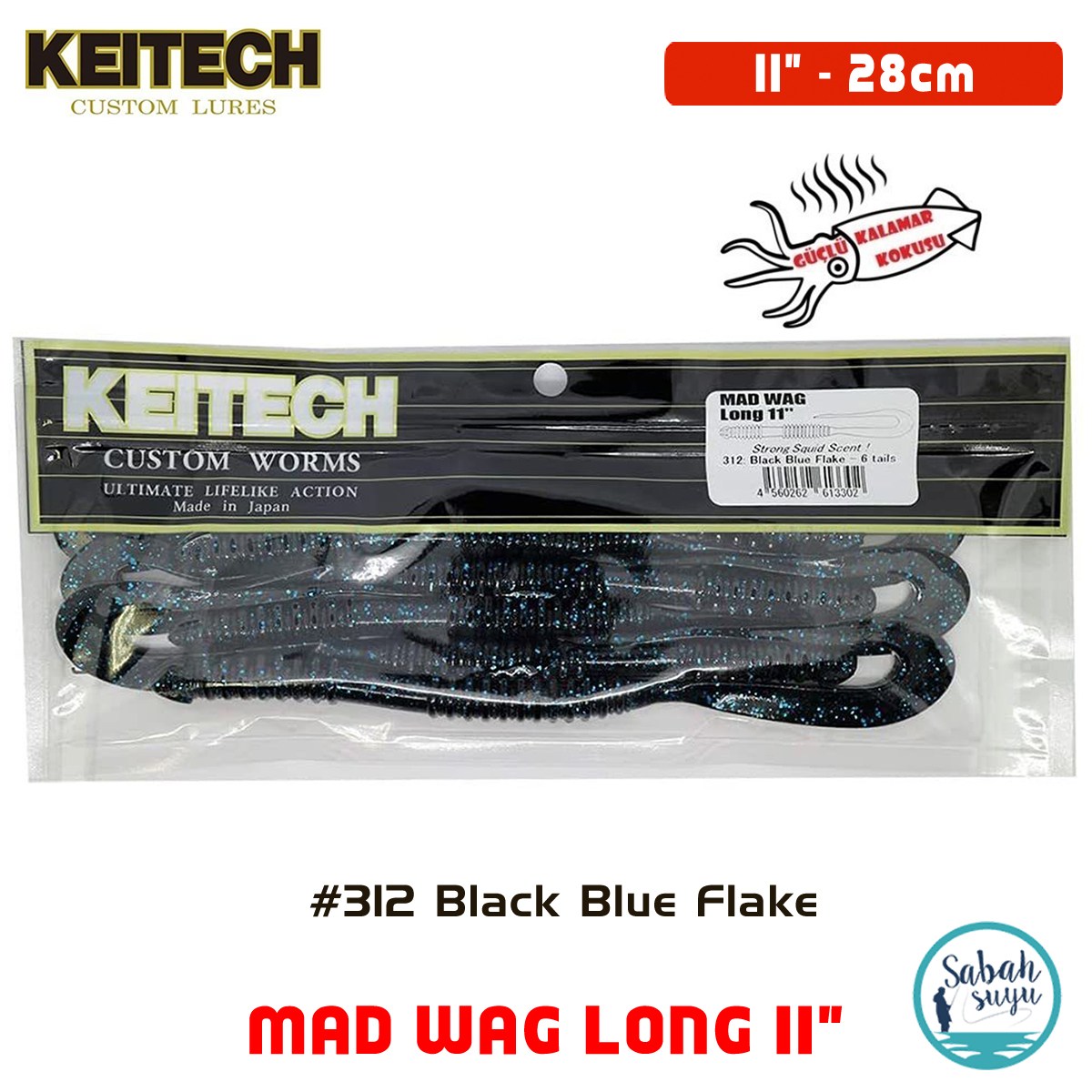 Keitech Mad Wag Long 28cm (11
