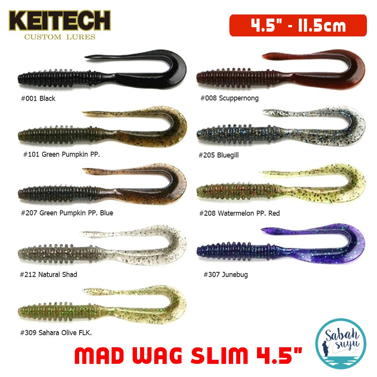Keitech Mad Wag Slim 11.5cm (4.5