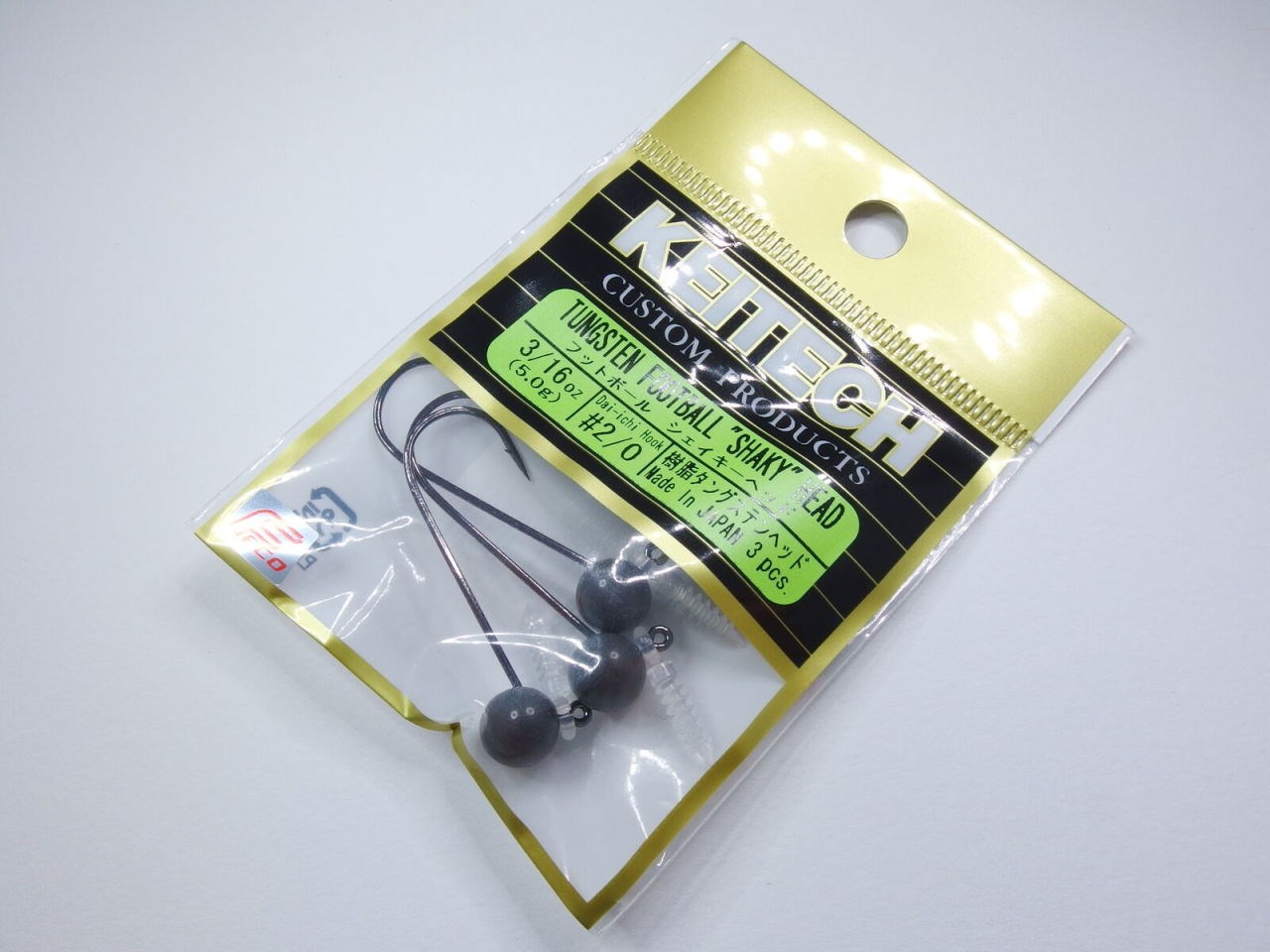 Keitech Tungsten Football Shaky Jighead 5.0gr #2/0