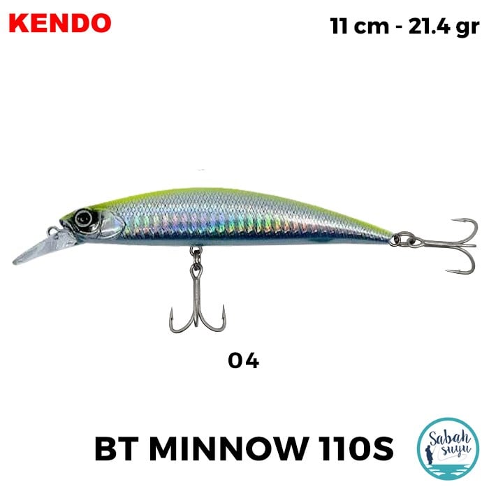 Kendo BT Minnow 110S 11cm 21.4gr Maket Balık #04