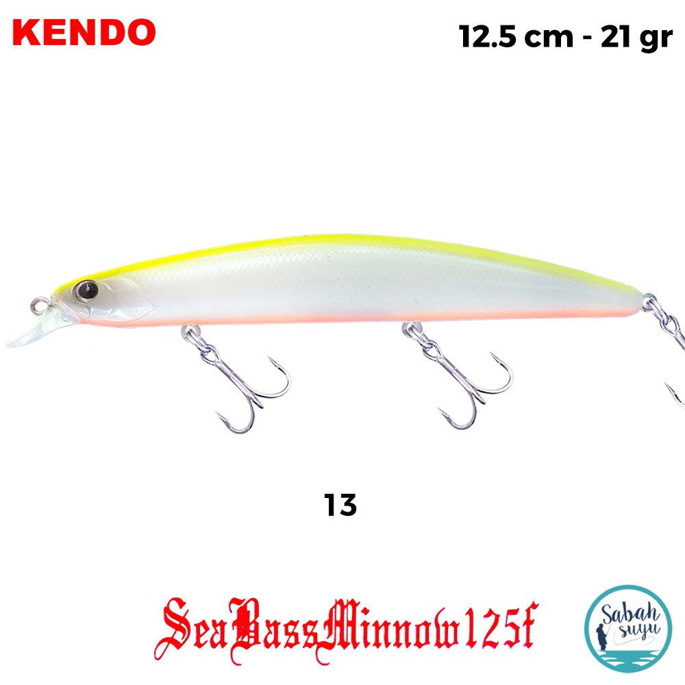 Kendo Seabass Minnow 125F 12.5cm 21gr. Sahte Balık Renk 13