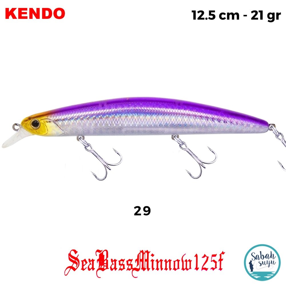 Kendo Seabass Minnow 125F 12.5cm 21gr. Sahte Balık Renk 29