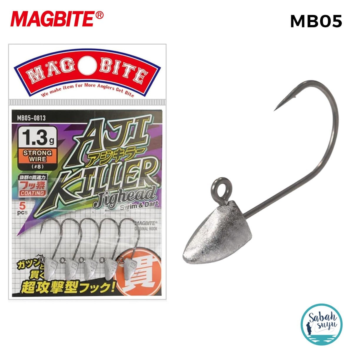 Magbite Ajikiller Jighead #8 1.3gr (5 Adet)