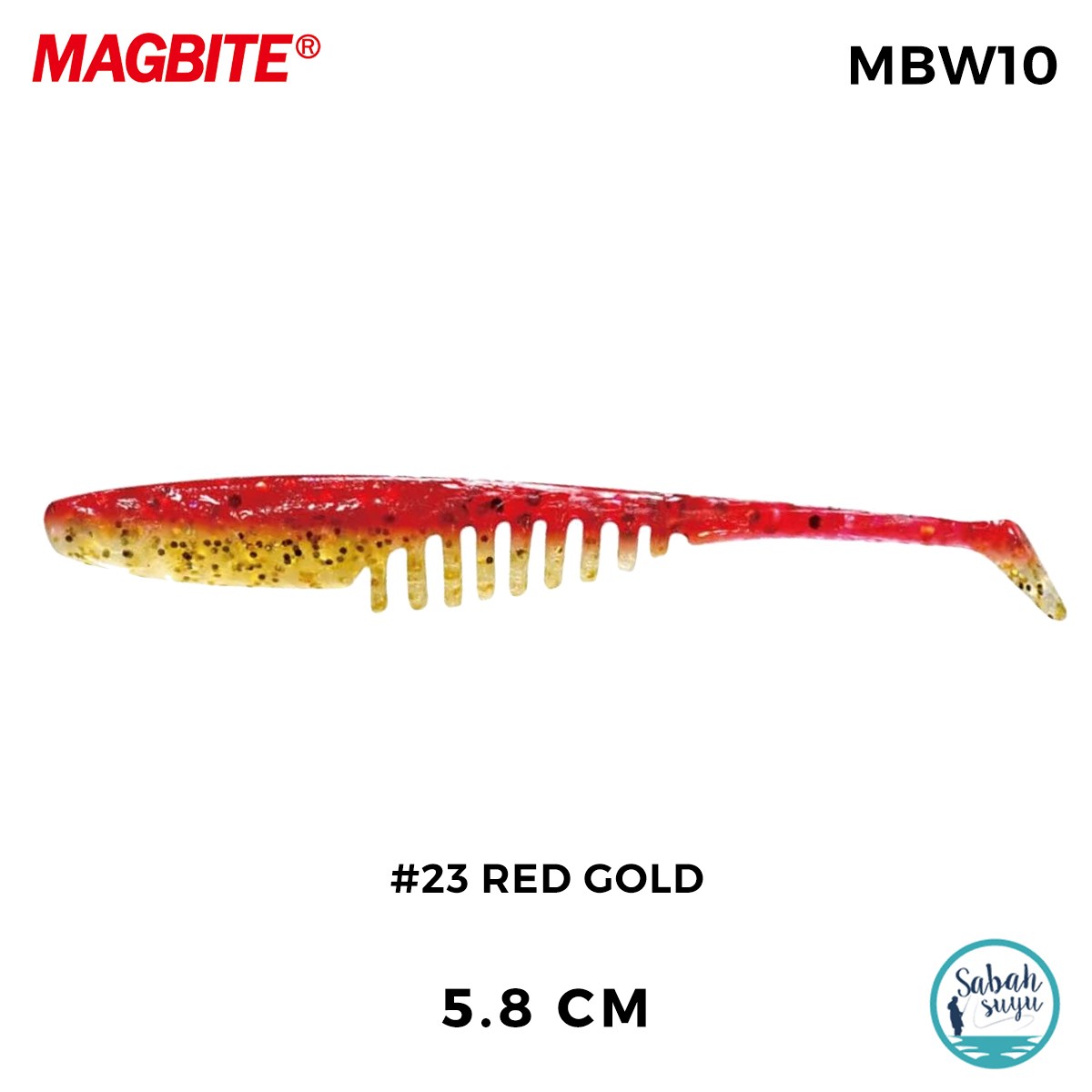 Magbite Chucky 5.8cm #23 Red Gold Kokulu Silikon Yem (6 Adet)
