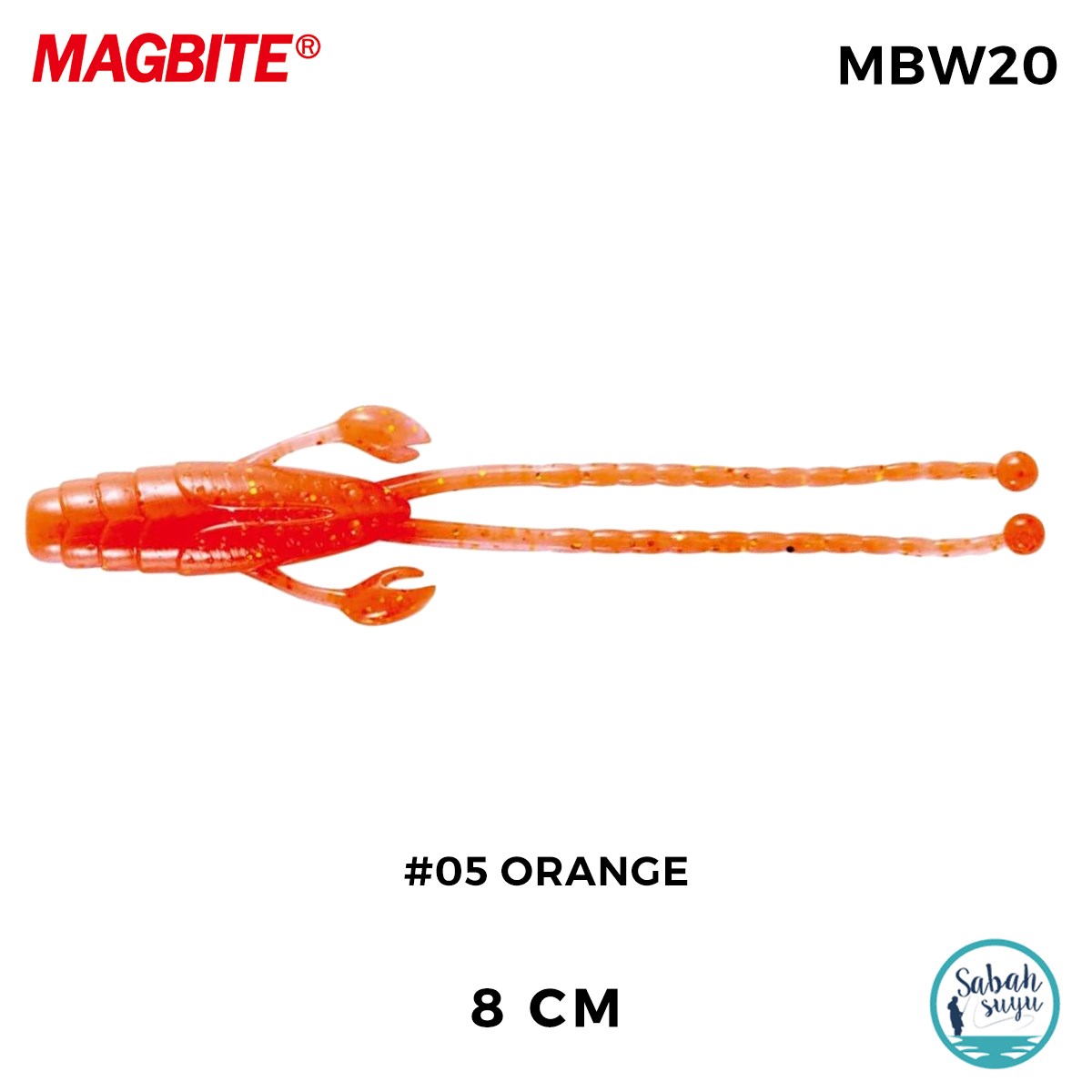 Magbite Higedan 8cm #05 Orange Kokulu Silikon Yem (5 Adet)