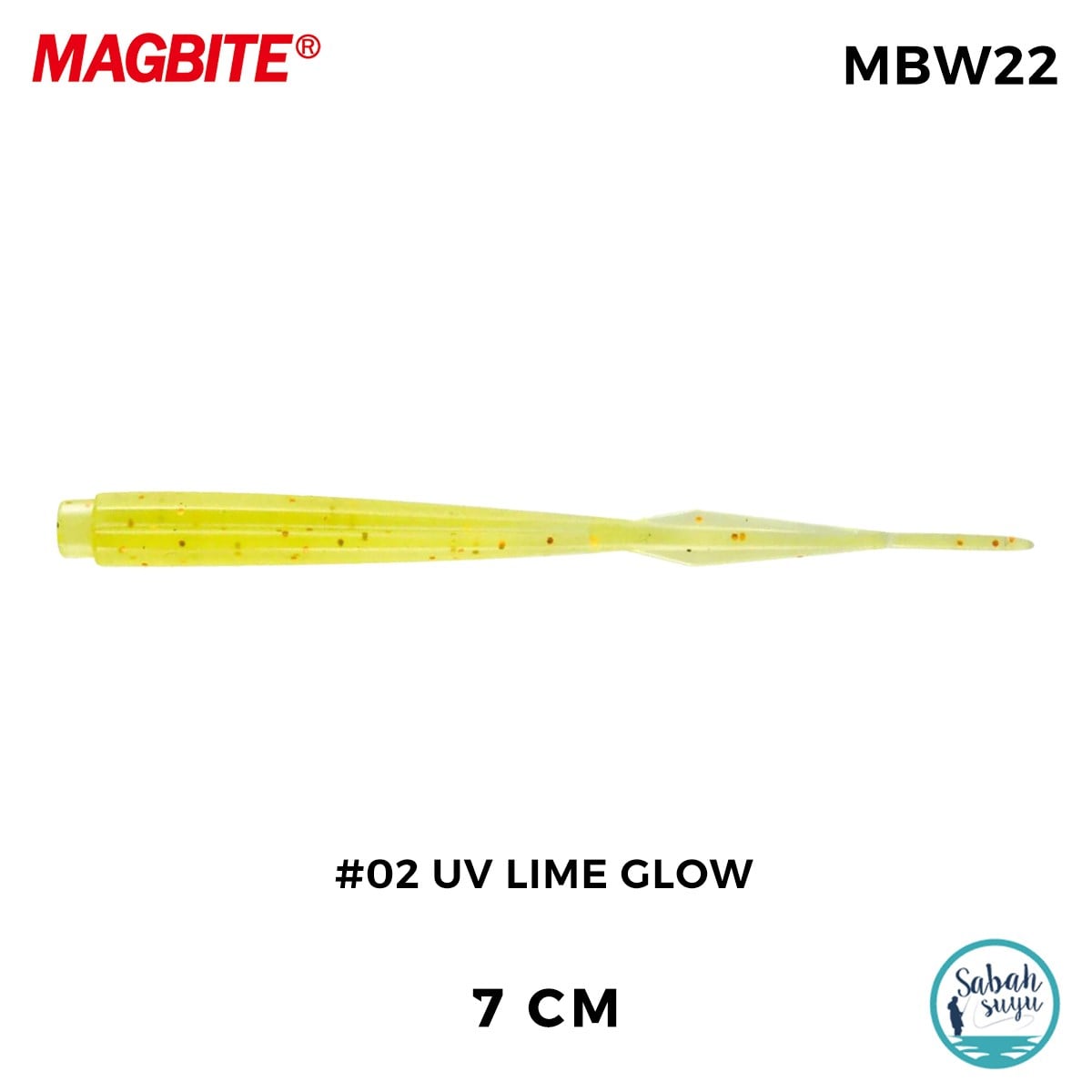 Magbite Jamming 7cm #02 UV Lime Glow Kokulu Silikon Yem (7 Adet)