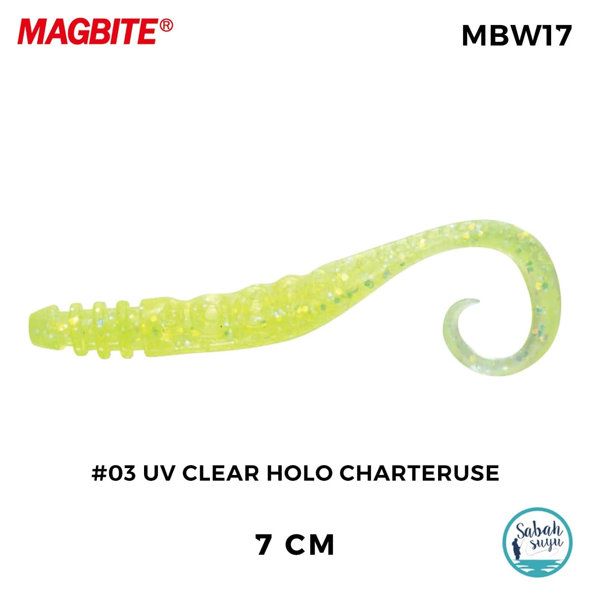 Magbite Silikon Ahtapot Bacağı 7cm #03 UV Clear Holo Charteruse (5 Adet)