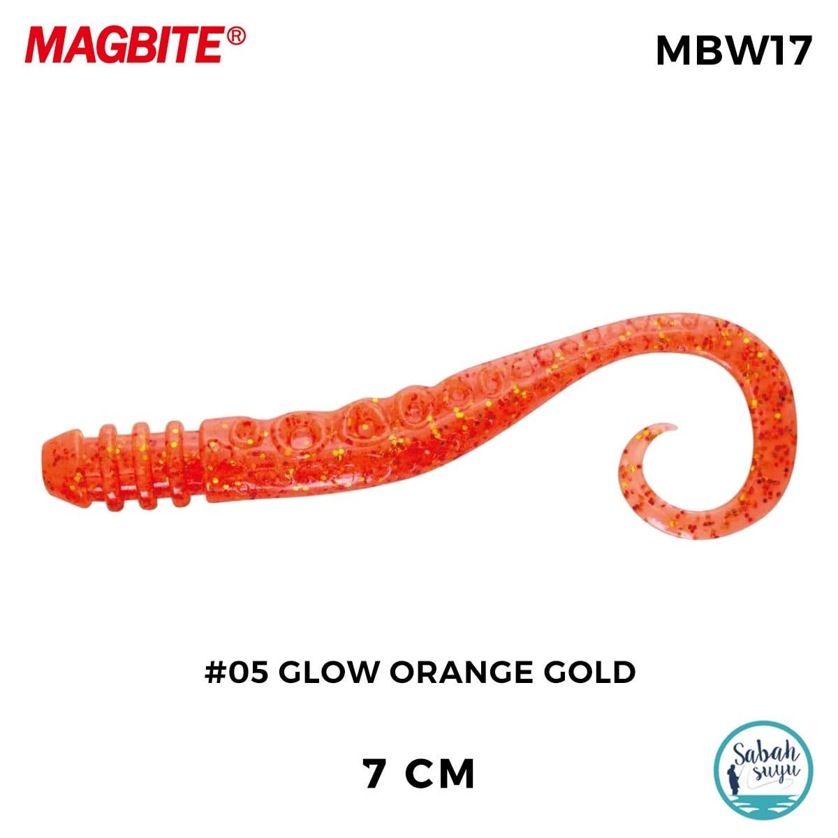 Magbite Silikon Ahtapot Bacağı 7cm #05 Glow Orange Gold (5 Adet)