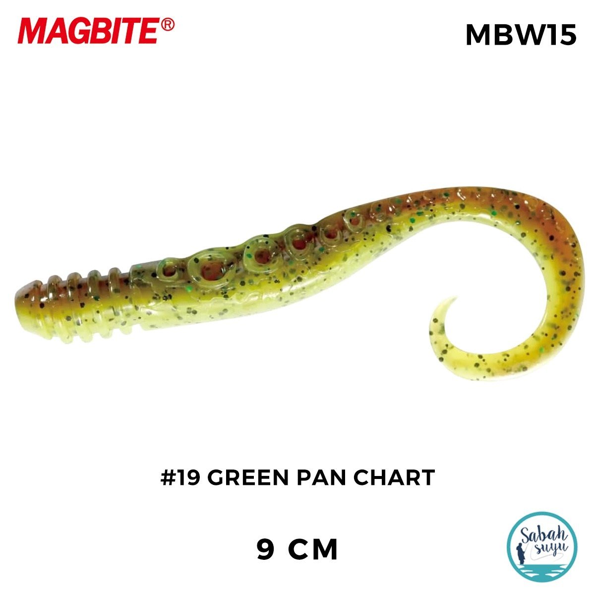 Magbite Silikon Ahtapot Bacağı 9cm #19 Green Pan Chart (4 Adet)